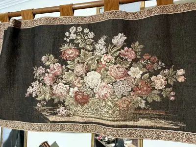 Tapiz floral vintage Italiano - miniatura 1