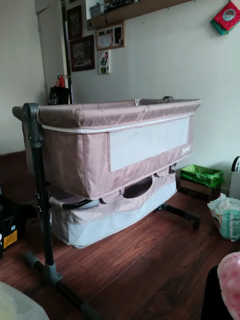 Cuna colecho beige ajustable - 1