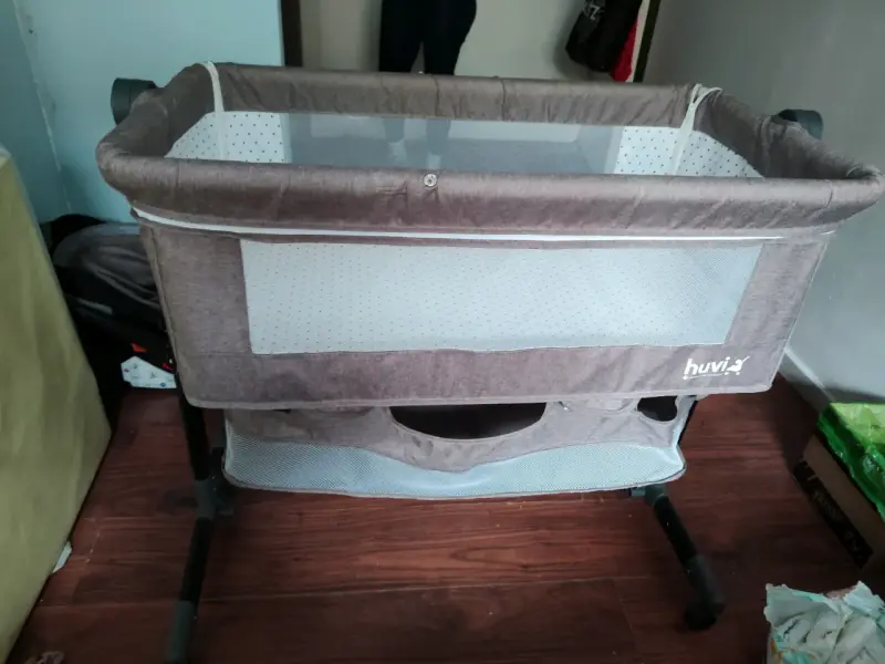 Cuna colecho beige ajustable - 3