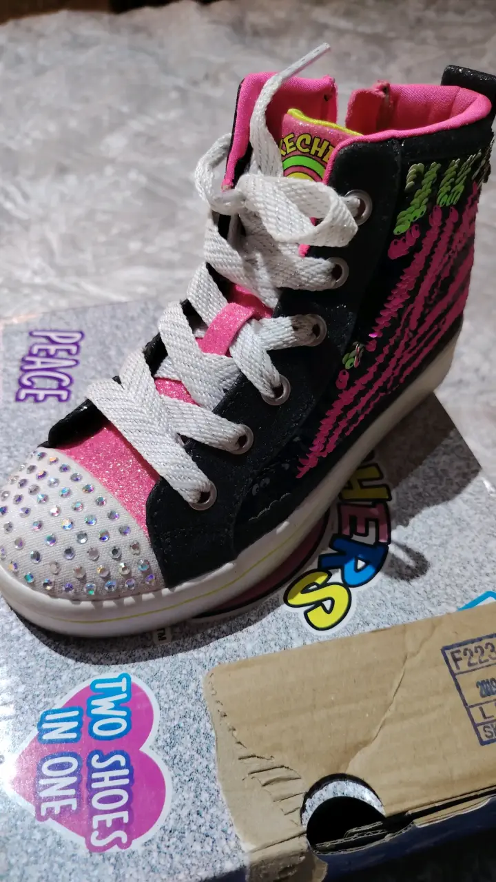 Zapatilla alta infantil brillante, nmr 33