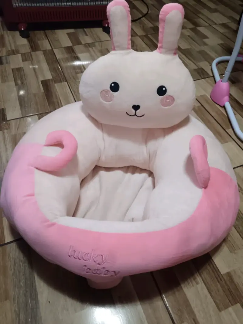 Sillón para bebé conejito rosado - 1