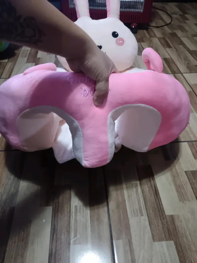 Sillón para bebé conejito rosado - 2