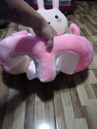 Sillón para bebé conejito rosado - miniatura 2