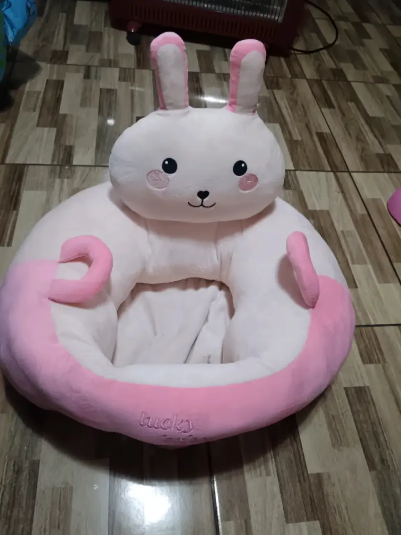 Sillón para bebé conejito rosado - 3