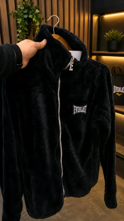 Chaqueta polar Azul Everlast Nueva - miniatura 1