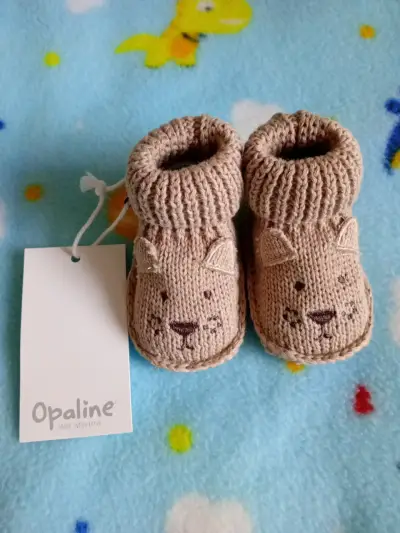 Botitas de bebé de lana Opaline - miniatura 1