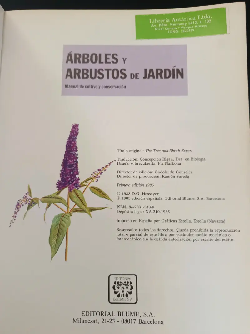 Libro Árboles y Arbustos de Jardín - 2