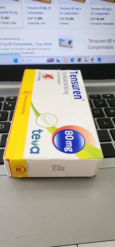 Tensuren Telmisartan 80 mg 30 comprimidos - miniatura 2