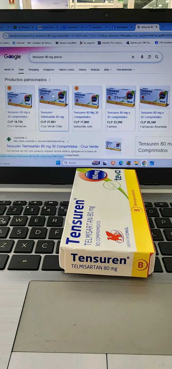Tensuren Telmisartan 80 mg 30 comprimidos - 1