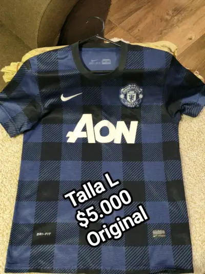 Camiseta Manchester United ajedrez azul - miniatura 1