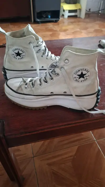 Zapatillas blancas altas Converse, Bototo - miniatura 3