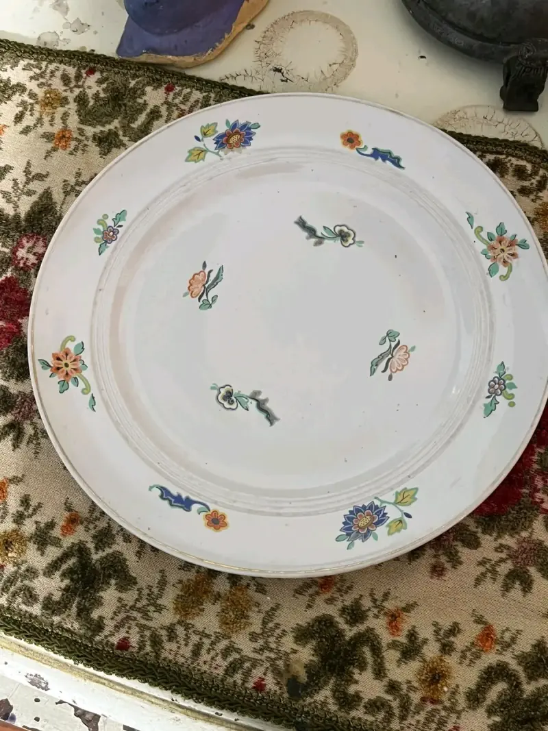 Plato decorativo loza nacional (Fanaloza) - 1