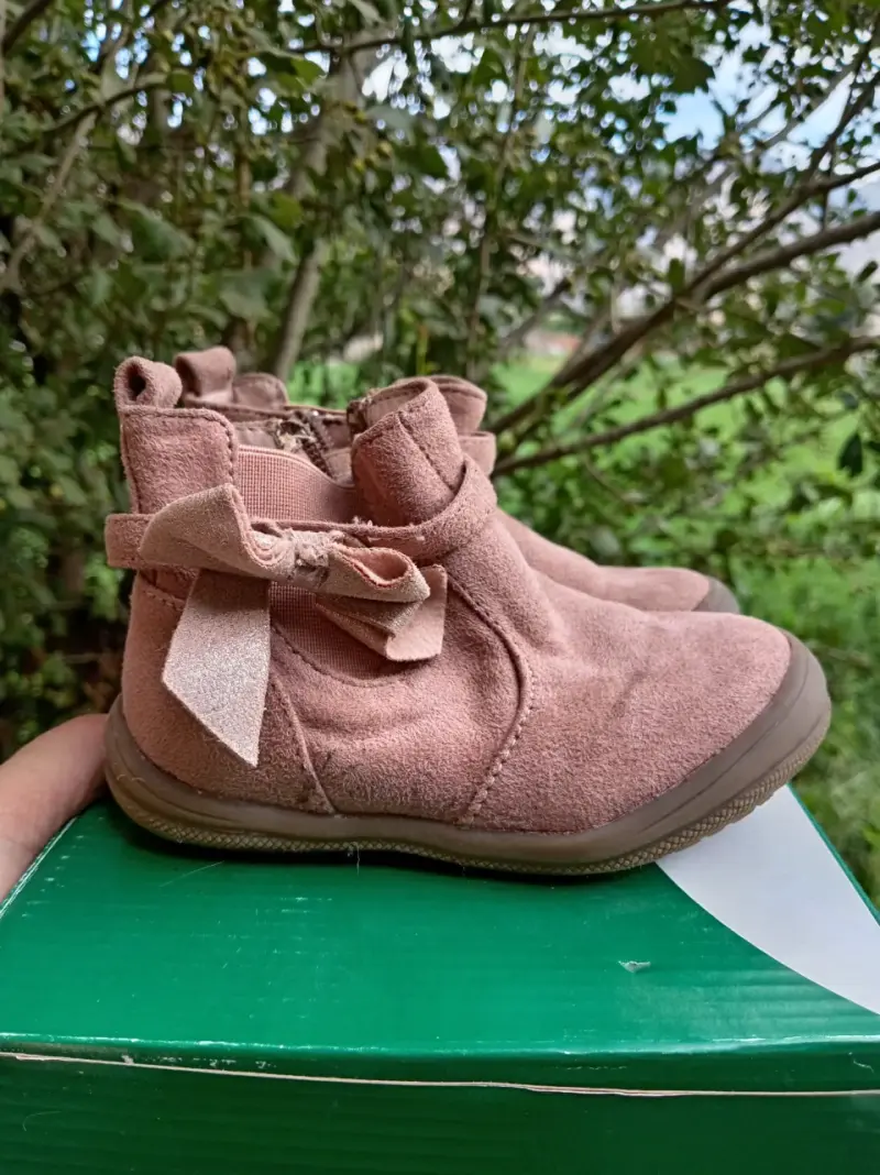 Zapatillas de niña blancas con rosa - 3