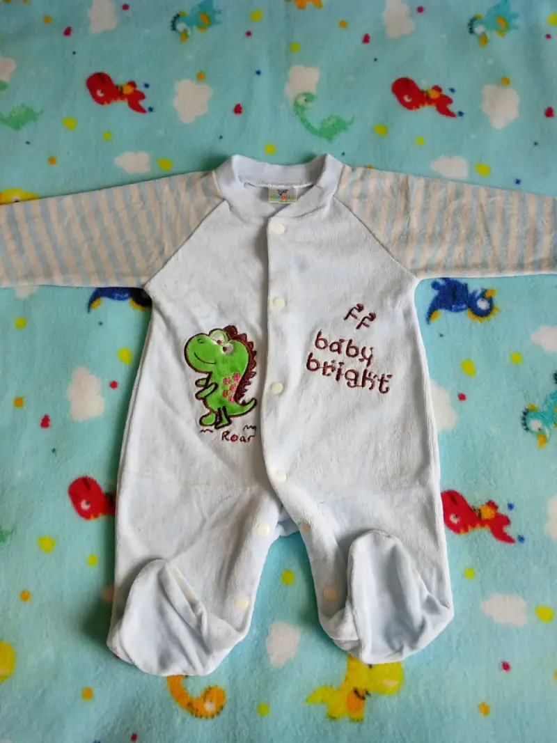 Pijama de bebé con dinosaurio - 1