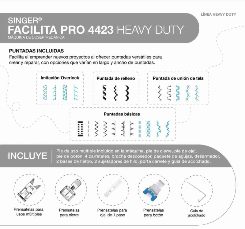 Máquina de coser Singer Facilita Pro 4423 - 4