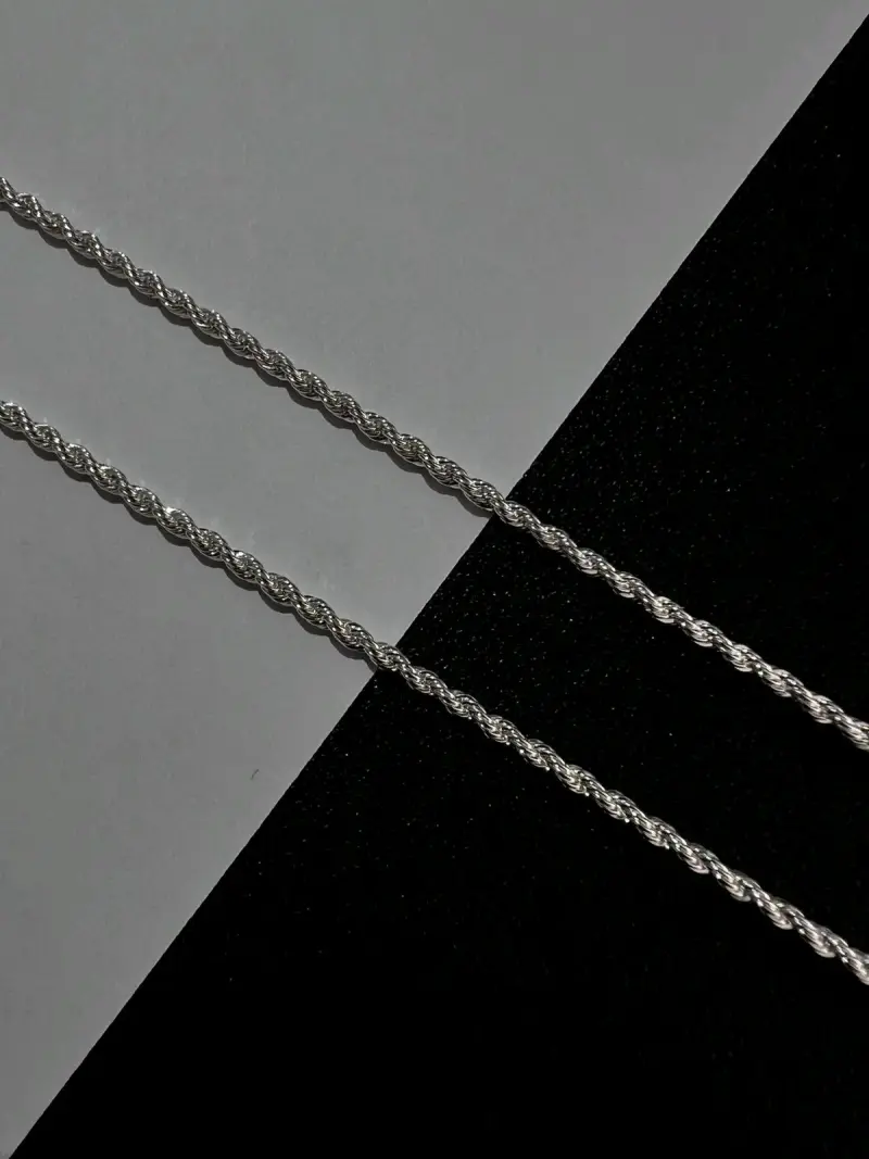 Cadena de plata trenzada - 1