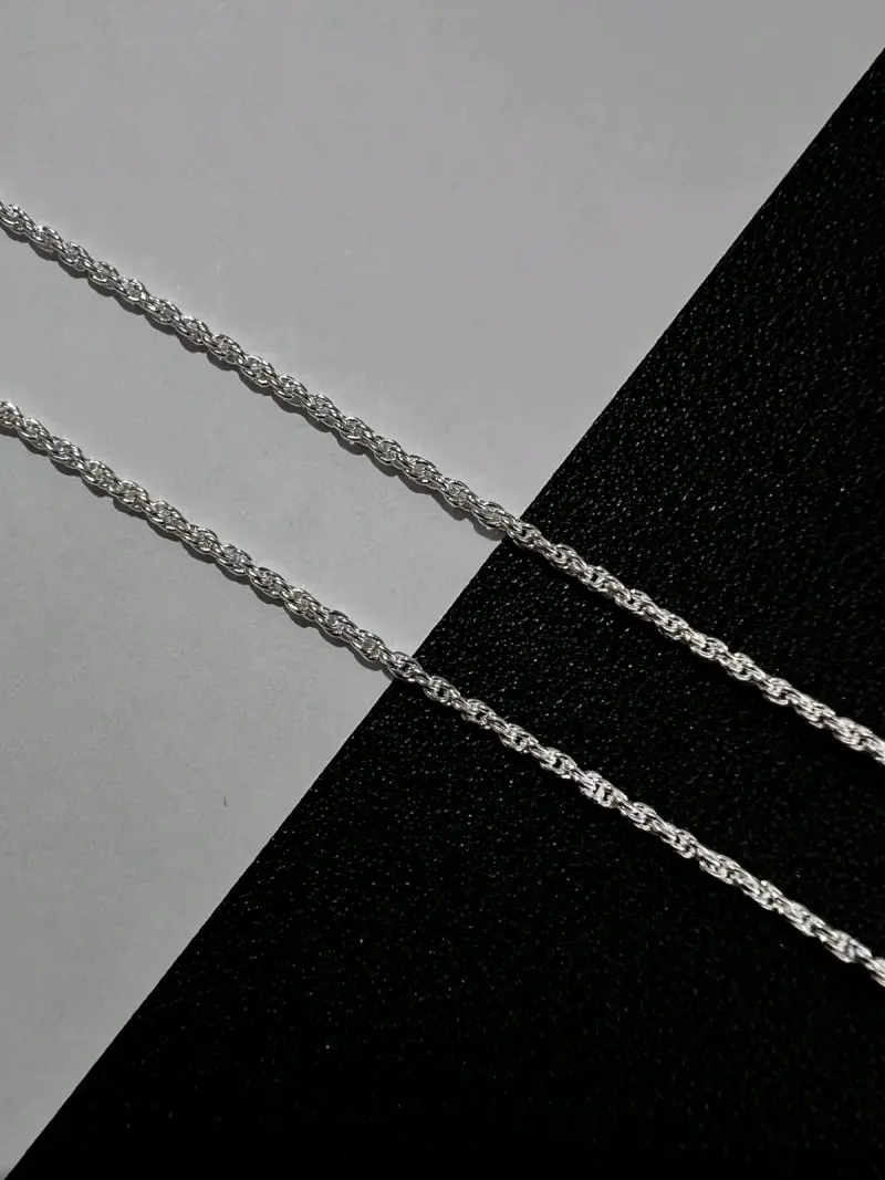 Cadena de plata trenzada - 2