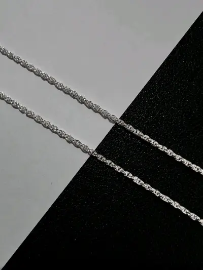 Cadena de plata trenzada - miniatura 2