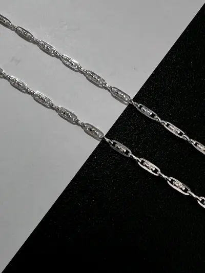 Cadena de plata trenzada - miniatura 3