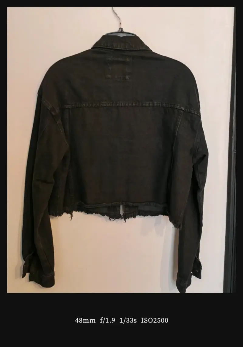 Chaqueta mezclilla negra - 3