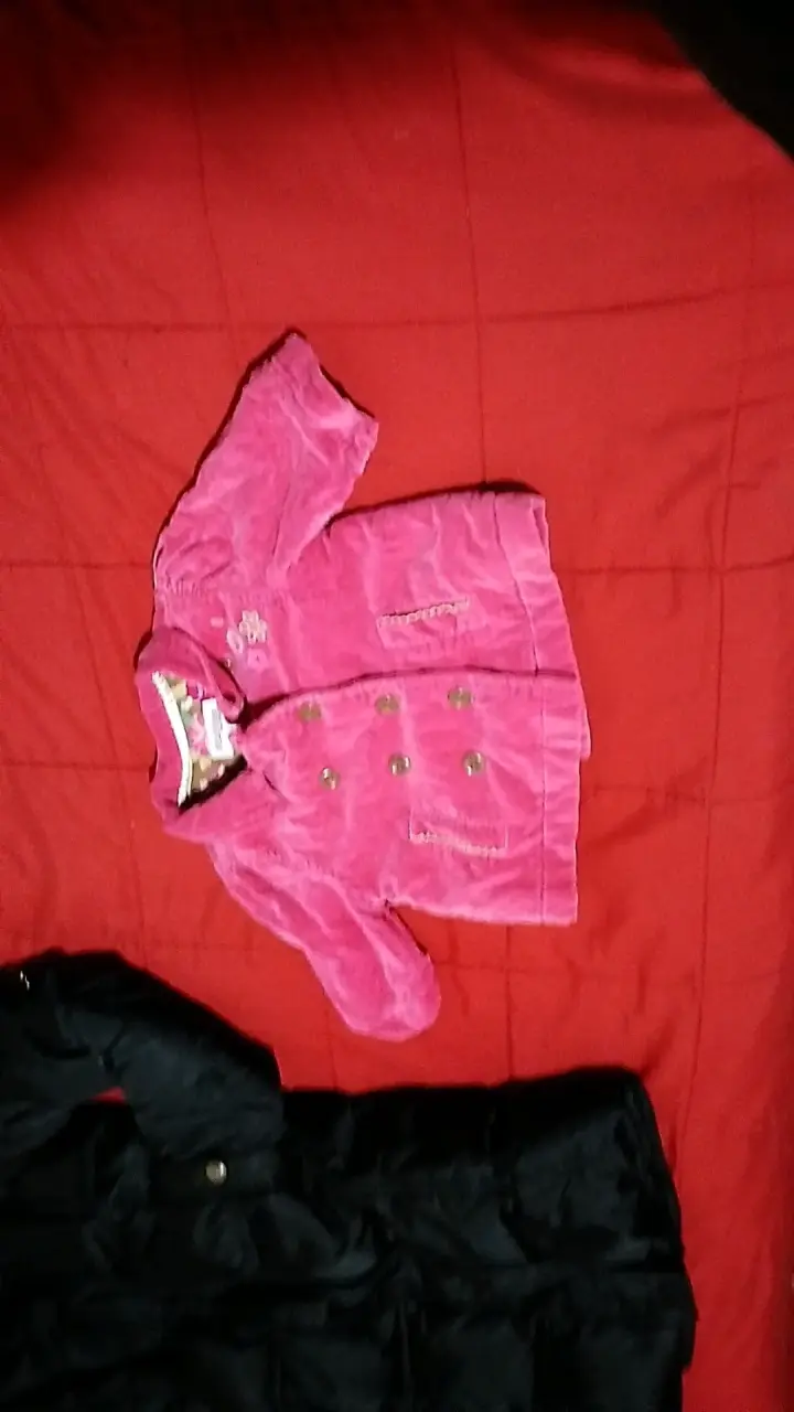 Chaqueta rosa niña con botones 3m