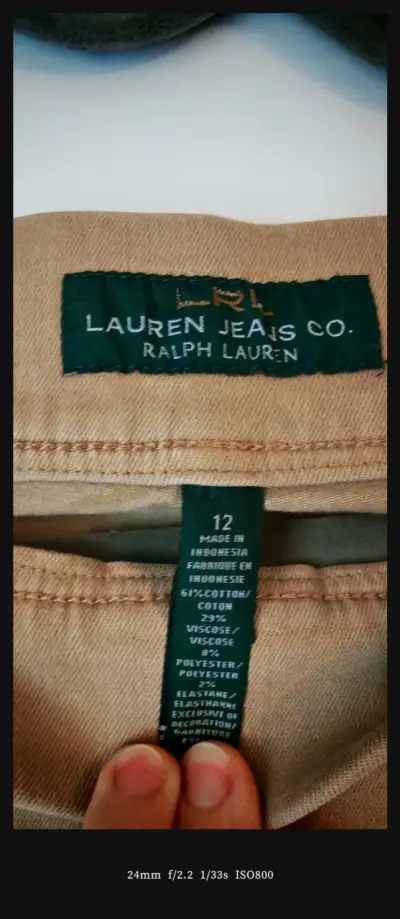 Pantalones beige elásticos - miniatura 3