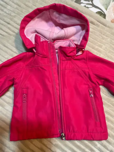 Chaqueta rosa para niña - miniatura 1
