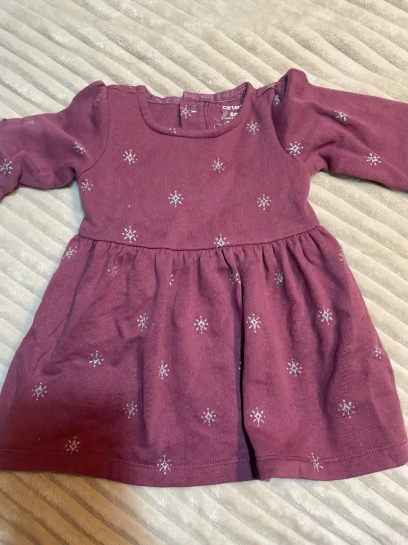 Vestido morado para bebé - 1