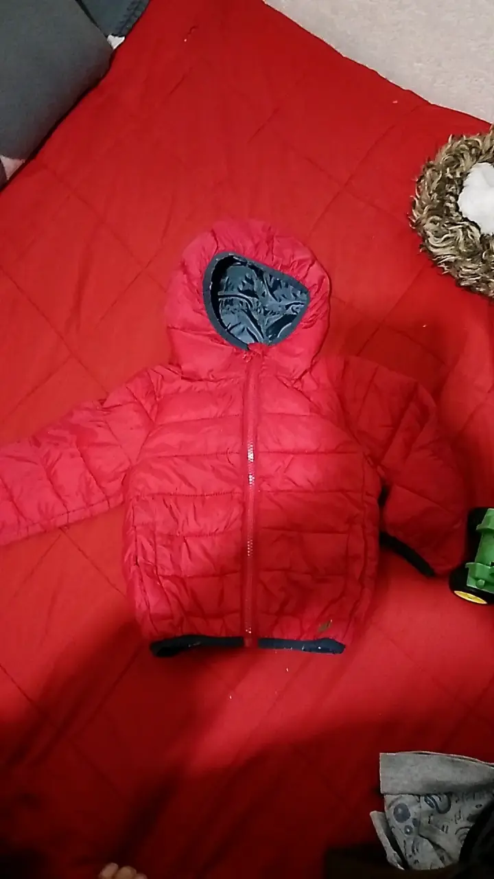 Chaqueta impermeable roja niño - 2