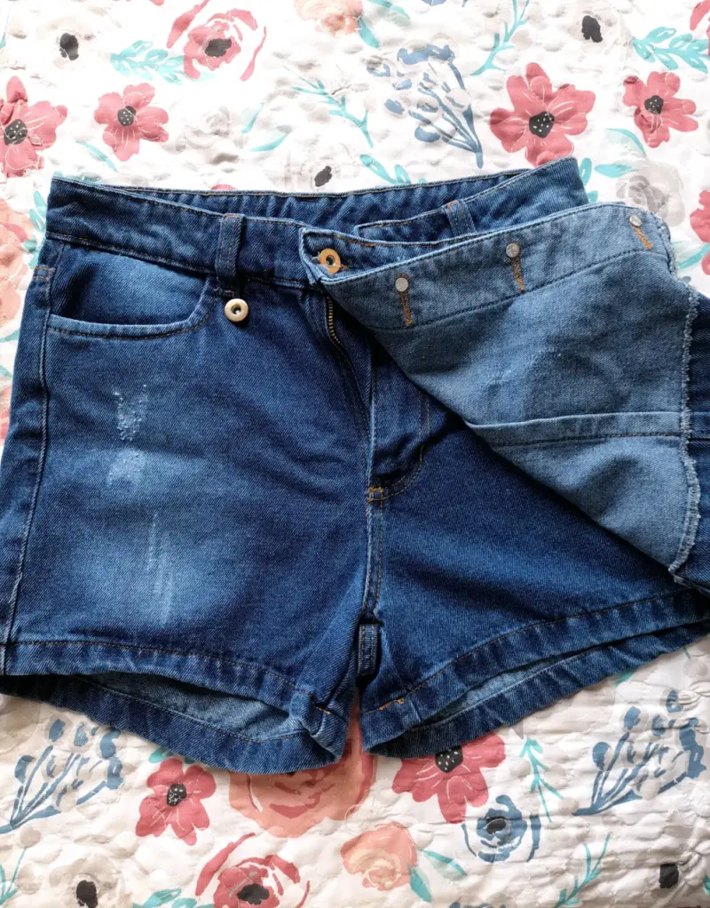 Shorts de mezclilla azul - 2