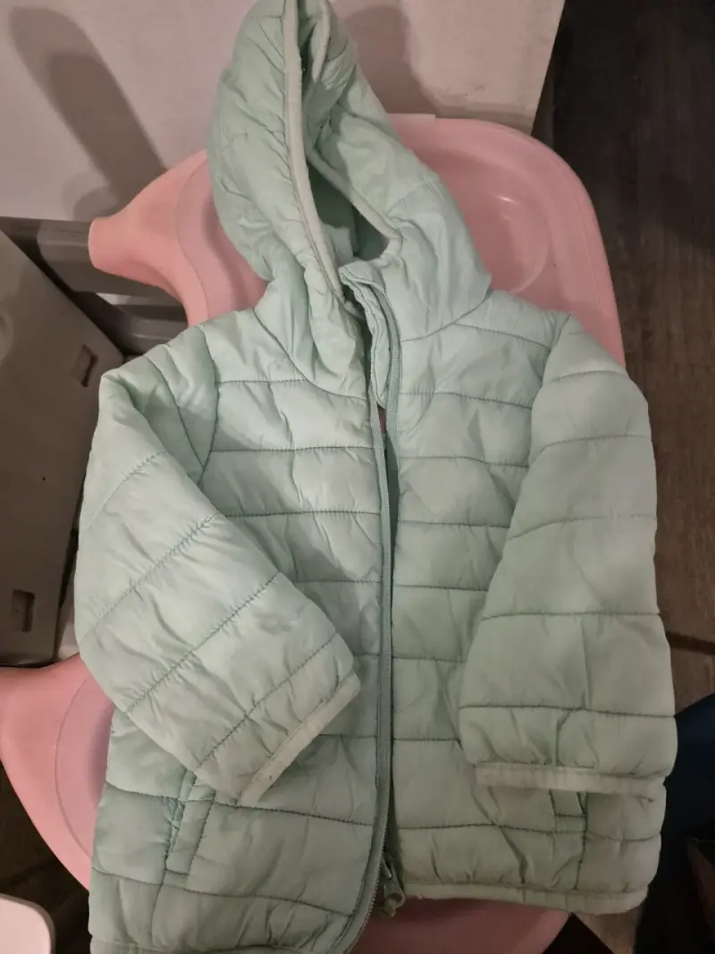 Chaqueta puffer verde menta - 1