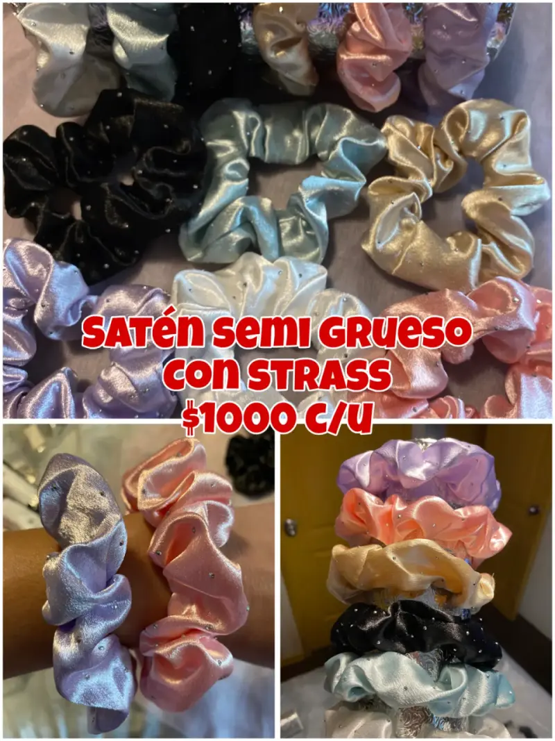 Lote de colettes satinadas - 5