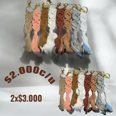 Colgantes de macramé multicolores - miniatura 1