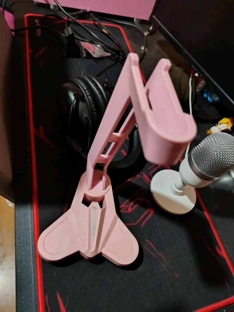 Soporte rosa para audífonos - 1
