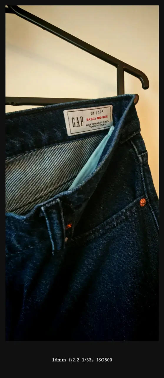 Jeans anchos azul oscuro - 2