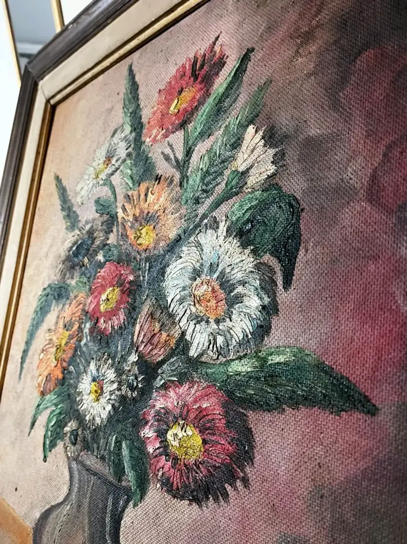Pintura al óleo de flores - 2