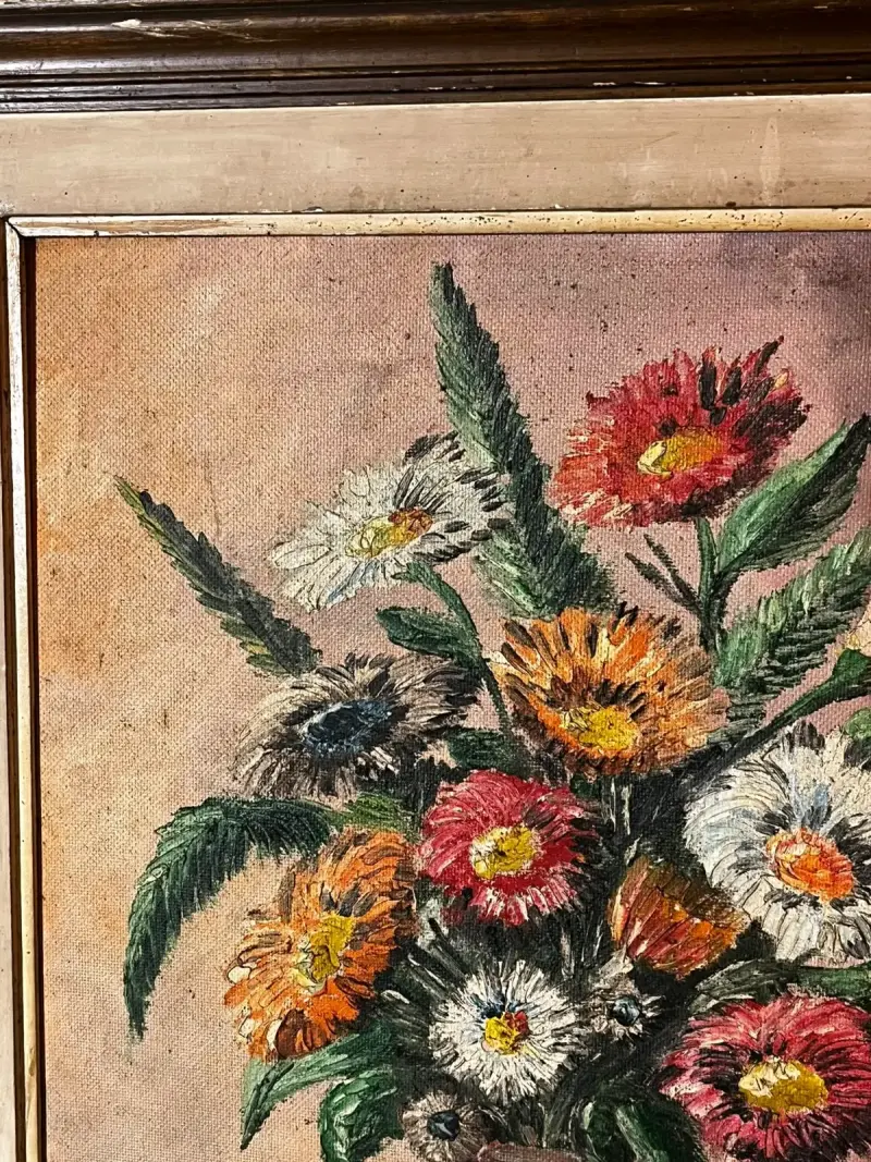 Pintura al óleo de flores - 3