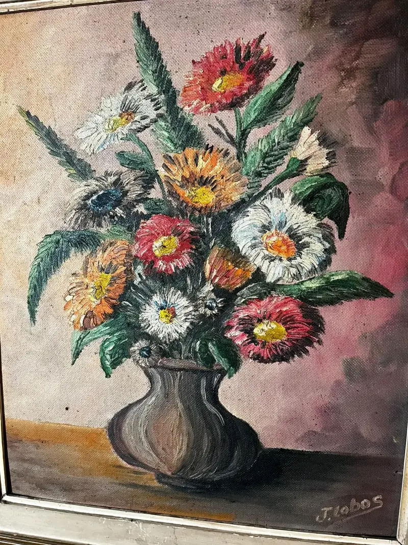 Pintura al óleo de flores - 4