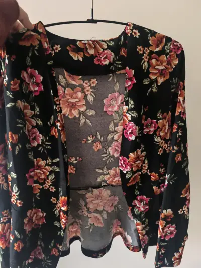 Blazer floral negro - miniatura 2