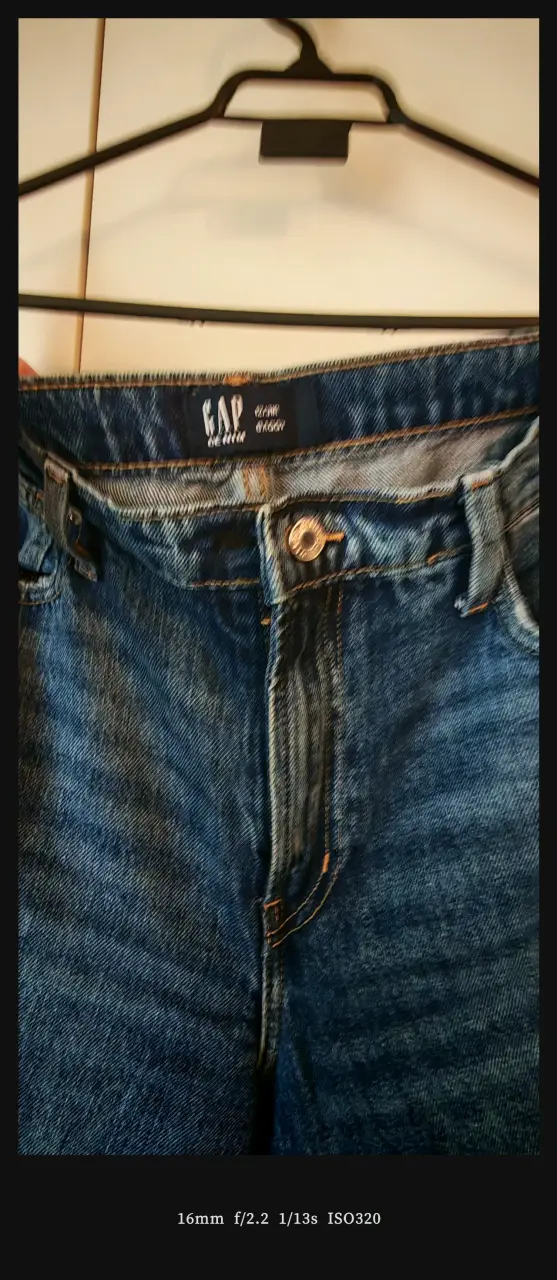 Jeans anchos de mezclilla azul - 2