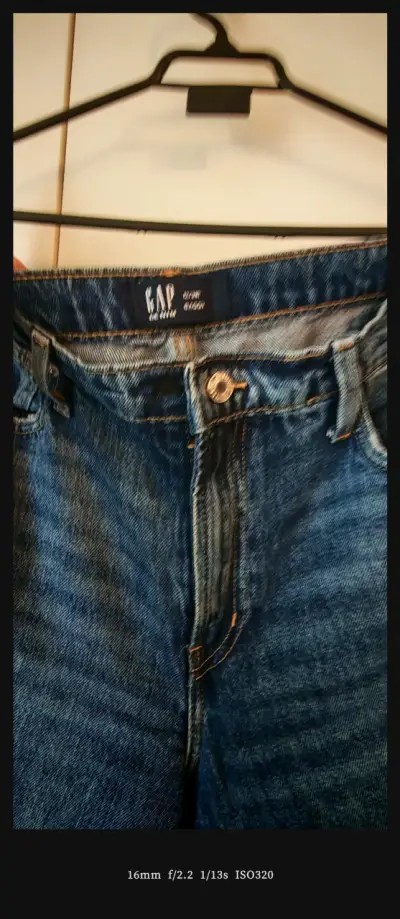 Jeans anchos de mezclilla azul - miniatura 2
