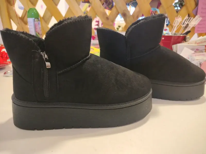 Botines negros con cierre - 1