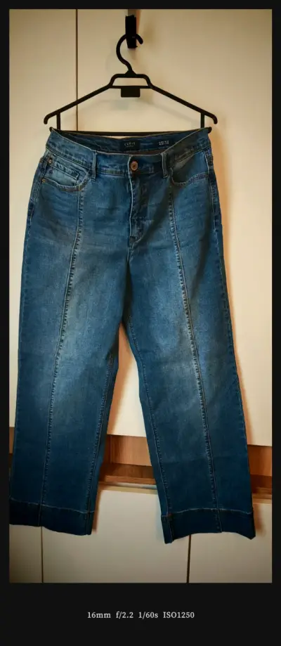 Jeans azul recto mujer - miniatura 1