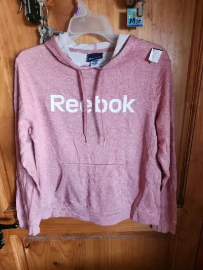 Polerón rosa Reebok con capucha - miniatura 2