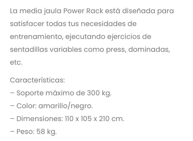 Media Jaula power Rack multifuncional - 3