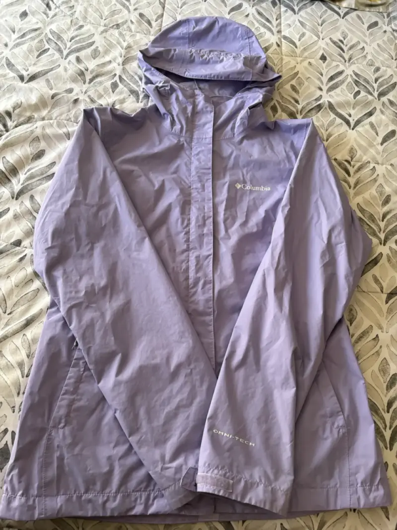 Chaqueta impermeable Columbia morada - 1