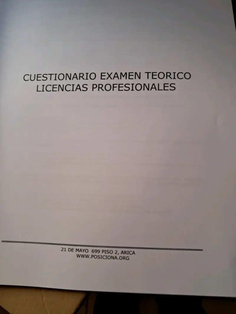 Libro de Conductor Profesional Chile - 5