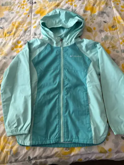 Chaqueta Columbia turquesa con capucha - miniatura 1