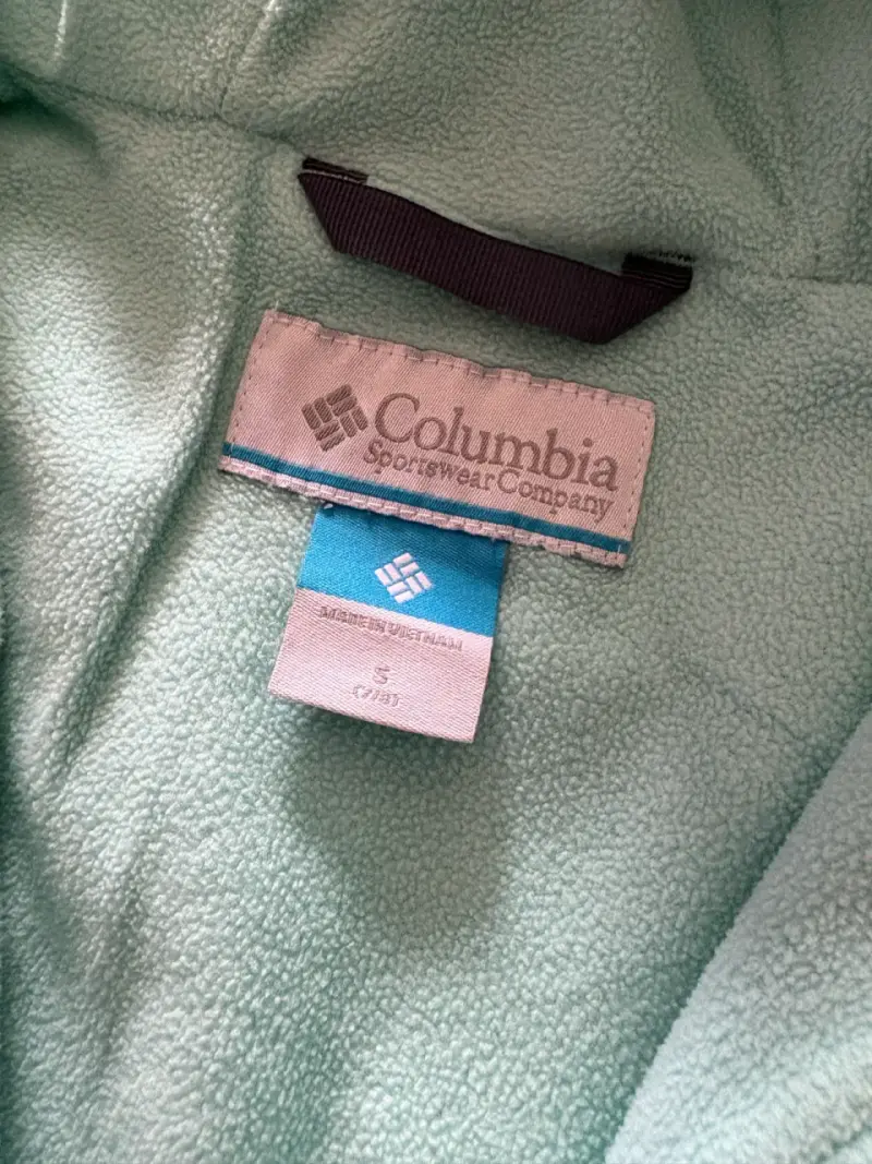 Chaqueta Columbia turquesa con capucha - 2