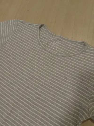 Polera rayada gris GAP - miniatura 1